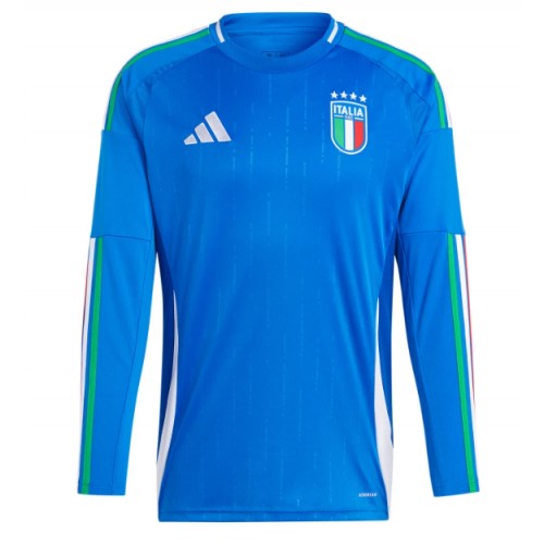 Maglia Calcio Italia Prima Divisa Europei 2024 Manica Lunga